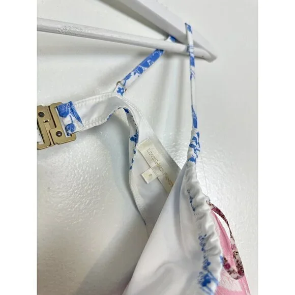 LOVESHACKFANCY Swim Massimo Bikini Set in Cobalt Pop Size Small